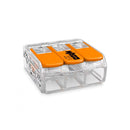 CONECTOR RÁPIDO COM ALAVANCA 3 CONDUTORES, Ø MÁXIMO 4 MM², 450 V,