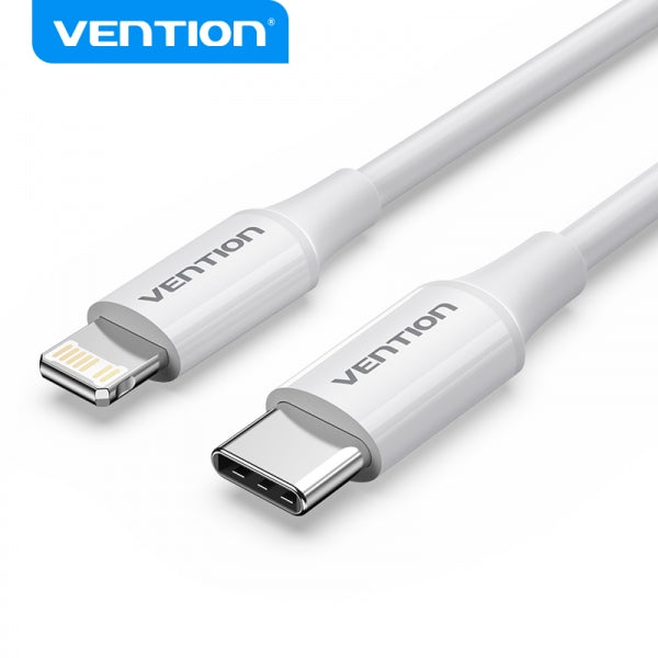 CABLE USB 2.0 TIPO-C LIGHTNING VENTION LAJWF USB TIPO-C MACHO - L