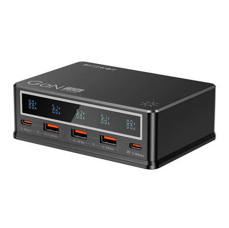 CARREGADOR DE SECRETÁRIA BLITZWOLF BW-I9 110W PD 3XUSB-A, 2XUSB-C