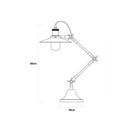 CANDEEIRO DE MESA VINTAGE ALTURA EXTENSÍVEL 40-80CM BASE: Ø16CM E