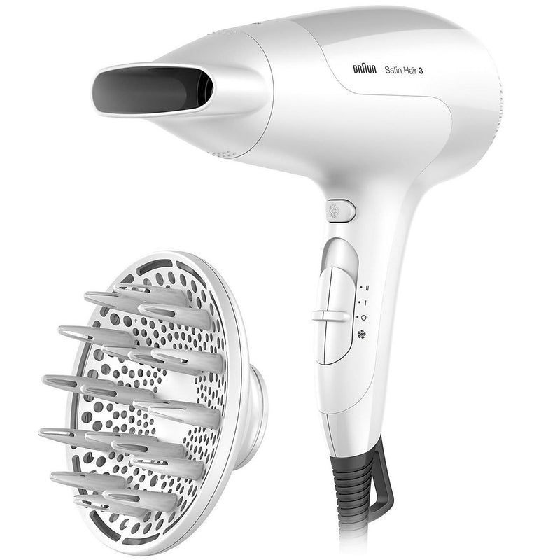 Braun Satin Hair 3 HD 385 secador de cabelo 2000 W Branco