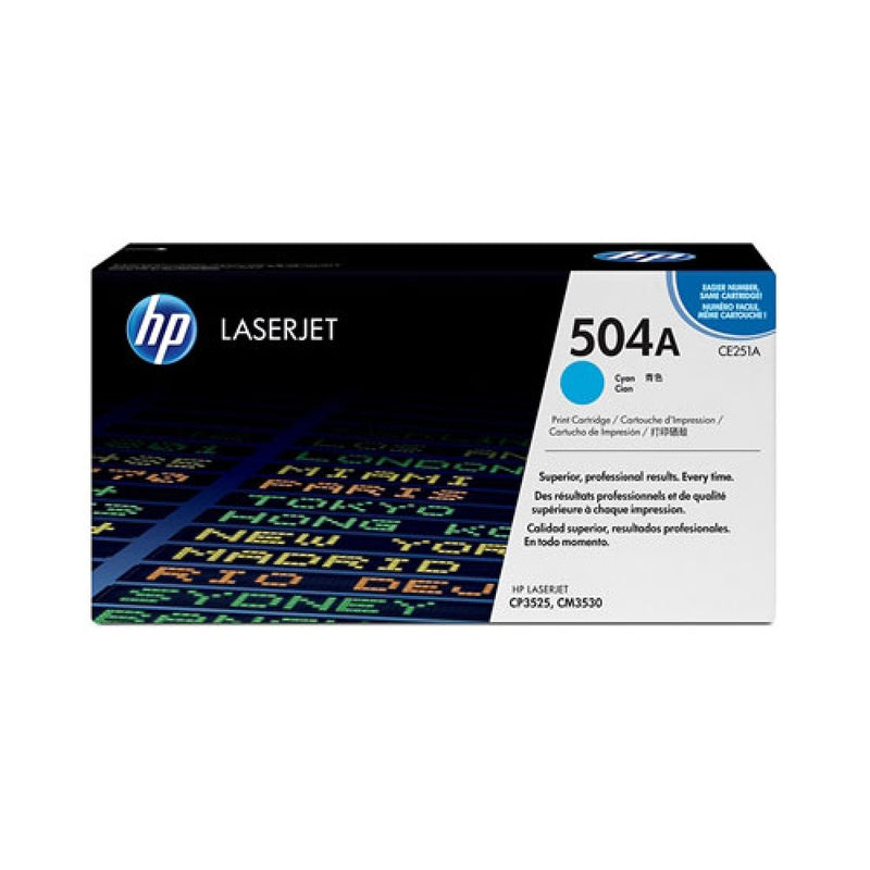 HP Toner LaserJet Original 504A Ciano