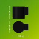 APLIQUE DE EXTERIOR LED FYLX, 5 W, COR PRETA