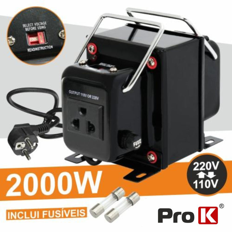 CONVERSOR 110V-220V  220V-110V 2000W PROK