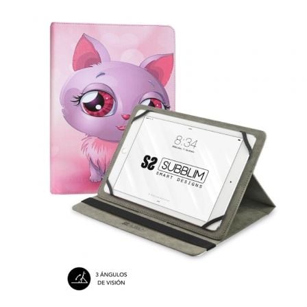 CAPA SUBBLIM TRENDY CAT PARA TABLETS DE 10.1"-11"