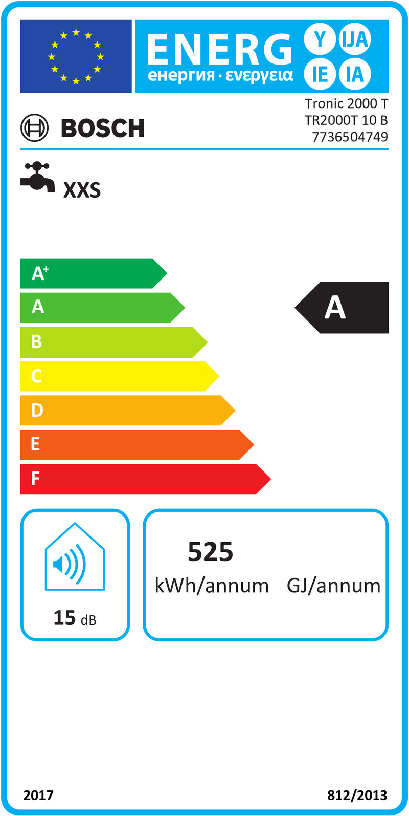 TERMOACUMULADOR BOSCH  -TR2000T10B.LIG.INFER