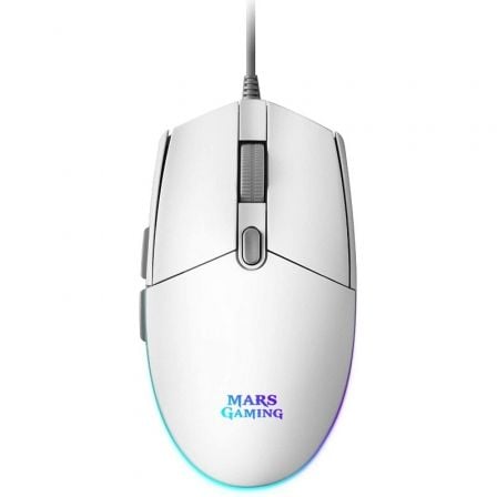 RATO MARS GAMING MMG WHITE, 3200 DPI, RGB FLOW, LIGHT, ERGONOMIC