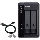 QNAP 2-BAY 3.5" SATA HDD USB 3.1 GEN2 10GBPS TYPE-C HARDWARE RAID