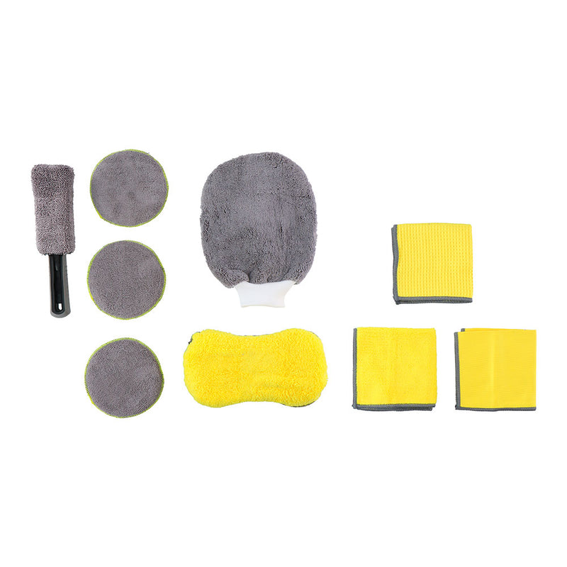 KIT DE LIMPEZA PARA CARROS/MOTAS 9 PEÇAS DUNLOP