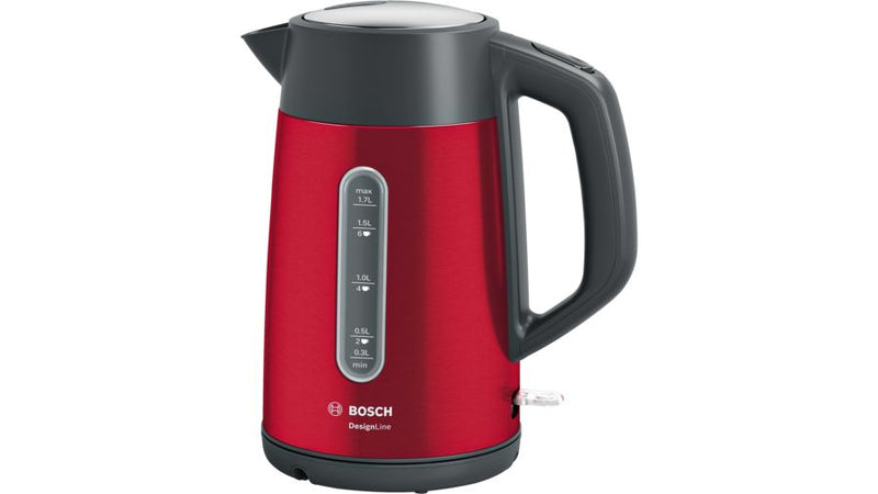 Bosch TWK4P434 chaleira elétrica 1,7 l 2400 W Preto, Vermelho