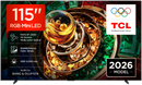TV TCL 115" 115RM9L UHD RGBMINILED GOOGLETV 144HZ