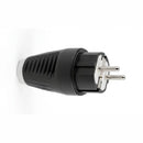 FICHA DE BORRACHA, SCHUKO 2P+T, 16A 250V~, SAÍDA RETA, IP54, PRET
