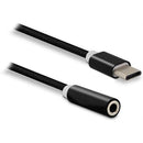 METRONIC ADAPTADOR USB-C MACHO  JACK 3.5 MM FEMEA 0.13M