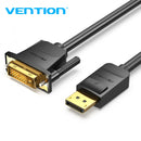 CABLE CONVERSOR VENTION HAFBF DISPLAYPORT MACHO - DVI MACHO 1M NE