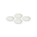 LE CREUSET - SET 4 PRATOS 9,5CM HEXAGON, MERENGUE 69259957160030