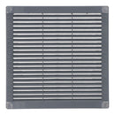 GRELHA DE VENTILAÇÃO QUADRADA COM PLUGUES E MOSQUITEIRO 250X250X7