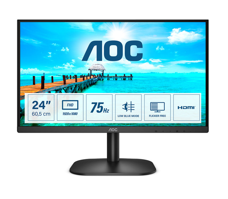 AOC B2 24B2XHM2 monitor de ecrã 60,5 cm (23.8") 1920 x 1080 pixel