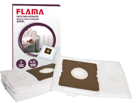 FLAMA SACOS ASPIRADOR PARA 1675FL/1676FL 5SACOS 4.5LT