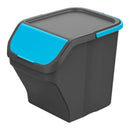 BALDE STACK N SORT CINZA 25L COM TAMPA AZUL