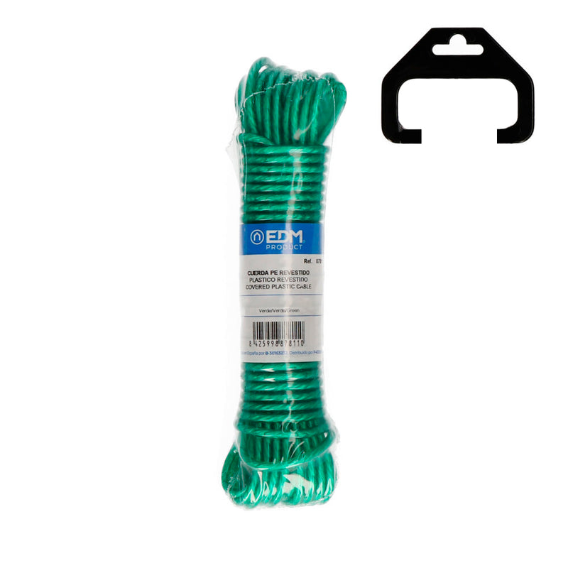 ROLO PLASTICO REVESTIDO 15M VERDE EDM