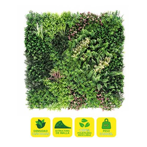 SUNGARDEN JARDIN VERTICAL SERIE VERDAL 100X100CM - COLOR VERDE