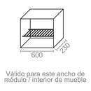 ESCORREDOR DE PRATOS E COPOS BRANCO, ECR02 PARA ARMÁRIO DE 600 MM
