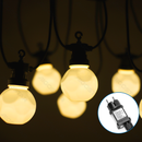 FIOS DE LUZ LED DE BAIXA VOLTAGEM 8M