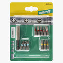 JOGO DE BITS SOLID, COM PORTA-BITS MAGNÉTICO 2445000 WOLFCRAFT