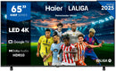 TV HAIER 65" H65K85FUX UHD GOOGLETV DOLBY AUDIO