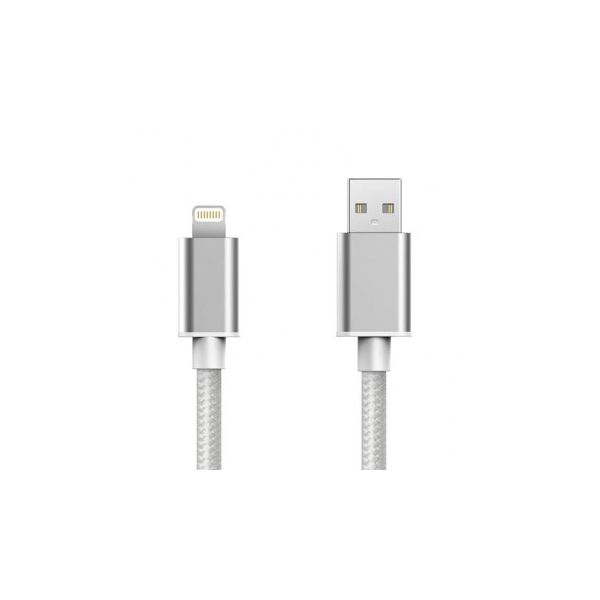 TECH FUZZION CABO USB LIGHTNING SILVER