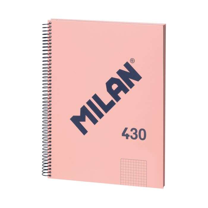 MILAN CUADERNO ESPIRAL FORMATO A4 CUADRICULA 5X5MM - 80 HOJAS DE