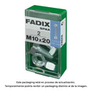 CAIXA S 2 UNID. PARAFUSO METRICO CAB HEX+PORCA ZINCO M 10X20MM FA