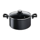 Tefal G2554602 panela funda 5 l Redondo Preto