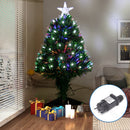 ÁRVORE DE NATAL DE BAIXA FIBRA OPTIC, BRANCO FRIO, 150CM