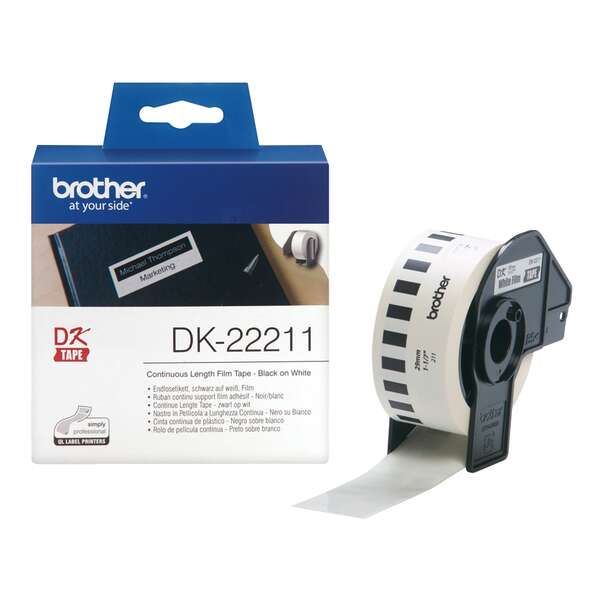 Brother DK-22211 etiquetadora Preto sobre branco