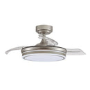VENTILADOR DE TETO LED 3 CÂMARAS RETRÁTEIS MOSS 72 W 7920 LM NÍQU