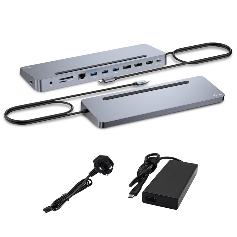 i-tec C31FLAT2PDPRO100W base & duplicador de portas Com fios USB