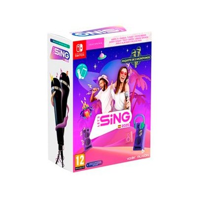 JGO. SWITCH LETS SING 2025 + 2 MICROFONOS