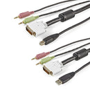 StarTech.com USBDVI4N1A6 cabo KVM Preto 1,8 m