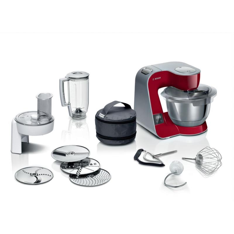 Bosch MUM5X720 robô de cozinha 1000 W 3,9 l Vermelho, Prateado Ba