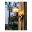LUZ SOLAR DE PAREDE EM INOX 15-150LM LUZ QUENTE Ø12X16CM LUMINEO