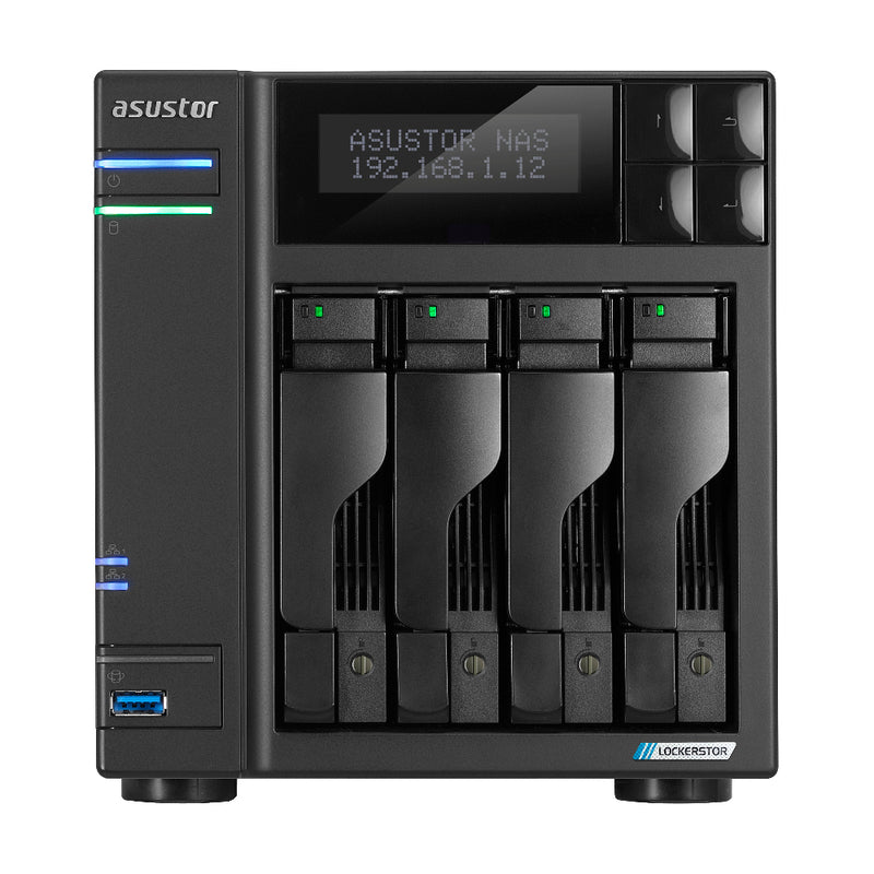 NAS ASUSTOR AS6704T LOCKERSTOR 4 GEN 2, AS6704T 4-BAY 4C 2.0GHZ-4