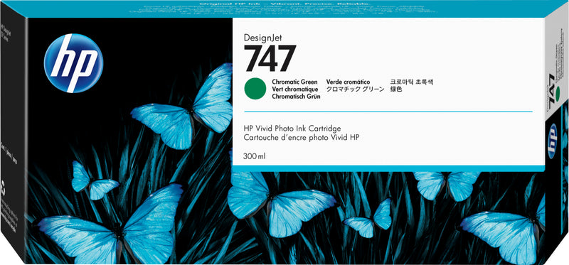 HP Tinteiro DesignJet 747 Verde Cromático (300 ml)