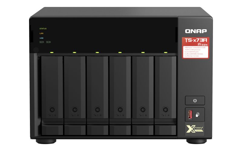 NAS QNAP 6-BAY RYZEN V1000 SERIES V1500B 4C8T 2.2GHZ8GB2X2.5GBUSB