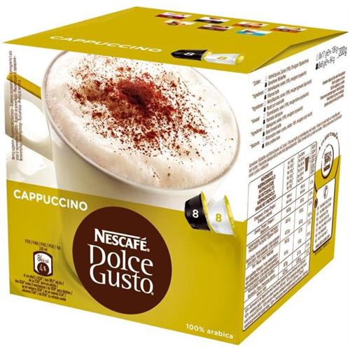 CÁPSULAS NESCAFE DOLCE GUSTO CAPPUCCINO 3X16=48 UNID.