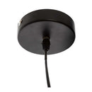 CANDEEIRO DE TETO COR PRETO Ø15X19CM E14. LÂMPADA NÃO INCLUÍDA