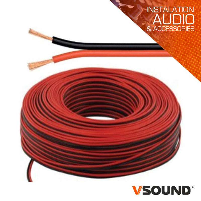 CABO COLUNA 2X1.00MM PRETOVERMELHO VSOUND