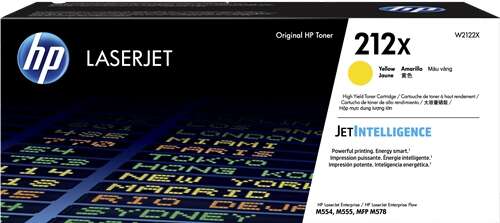 HP Toner LaserJet Original 212X Amarelo de elevado rendimento