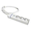 EXTENSÃO COM 3 TOMADAS T/TL + INTERRUPTOR LUMINOSO. CABO DE 1,5M