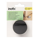 BATENTE ADESIVO SILENCIOSO PRETO (BLISTER) INOFIX
